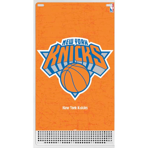NBA New York Knicks Orange Primary Logo Xbox Series S Console Skin